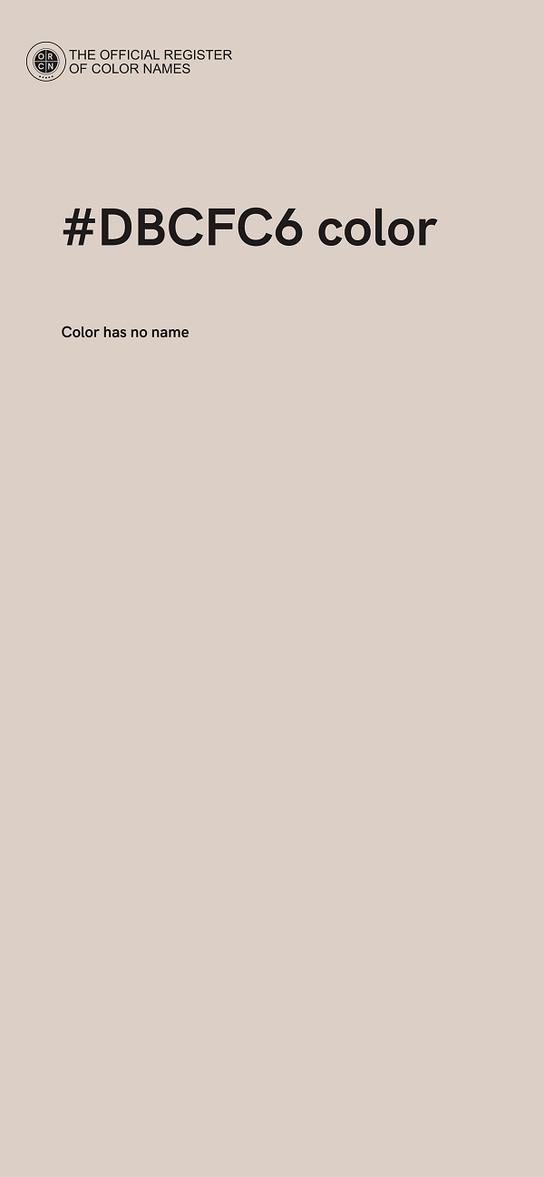 #DBCFC6 color image