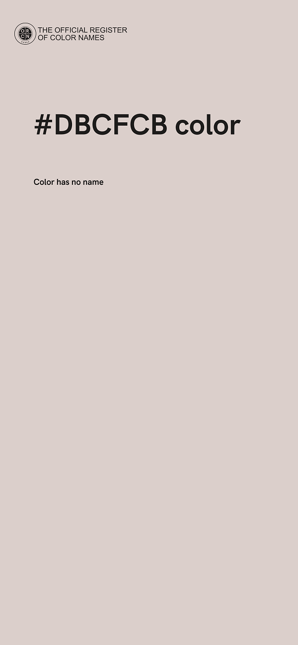 #DBCFCB color image