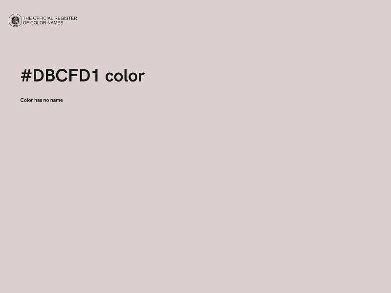 #DBCFD1 color image