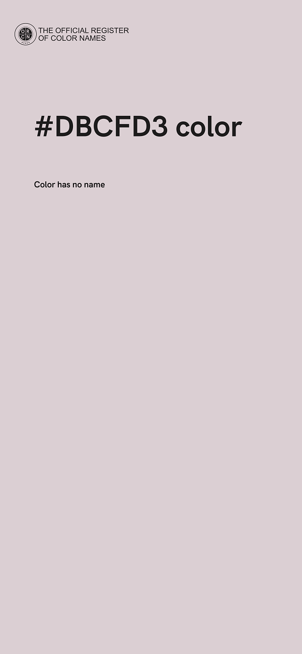 #DBCFD3 color image