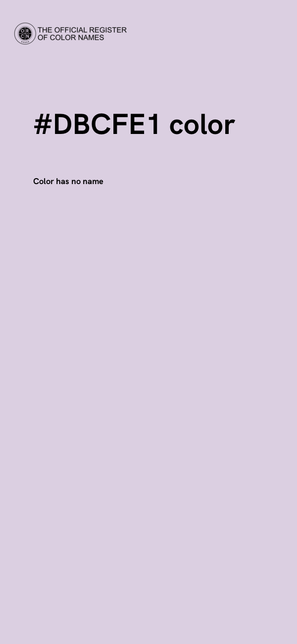 #DBCFE1 color image