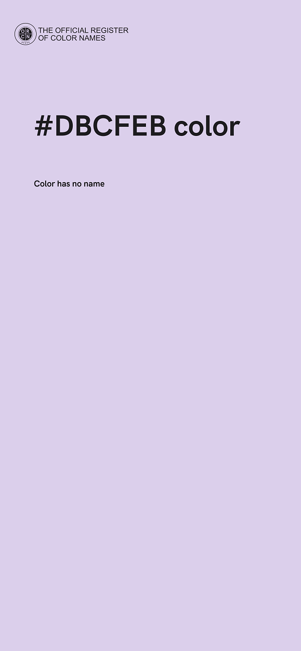 #DBCFEB color image
