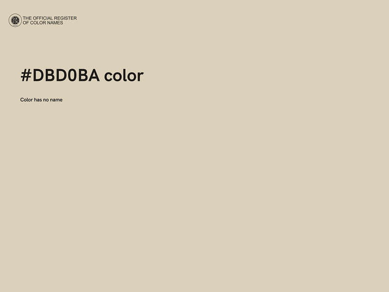 #DBD0BA color image