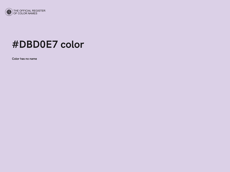 #DBD0E7 color image