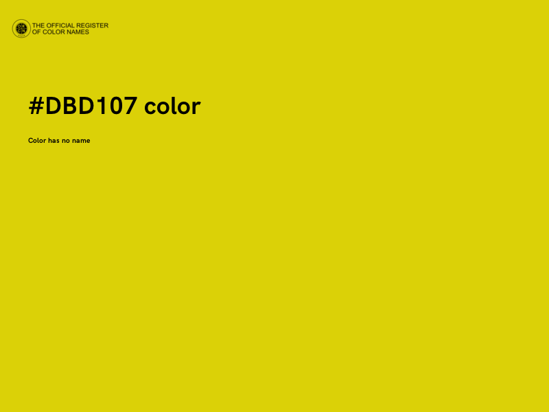 #DBD107 color image