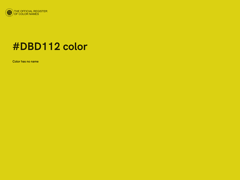 #DBD112 color image