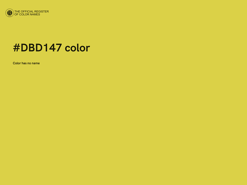 #DBD147 color image