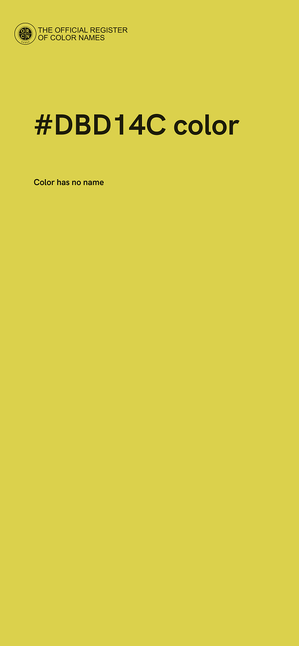 #DBD14C color image