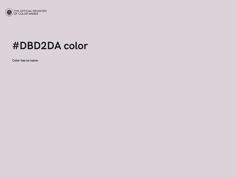#DBD2DA color image