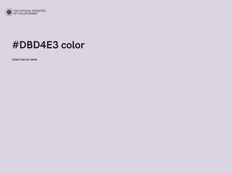 #DBD4E3 color image