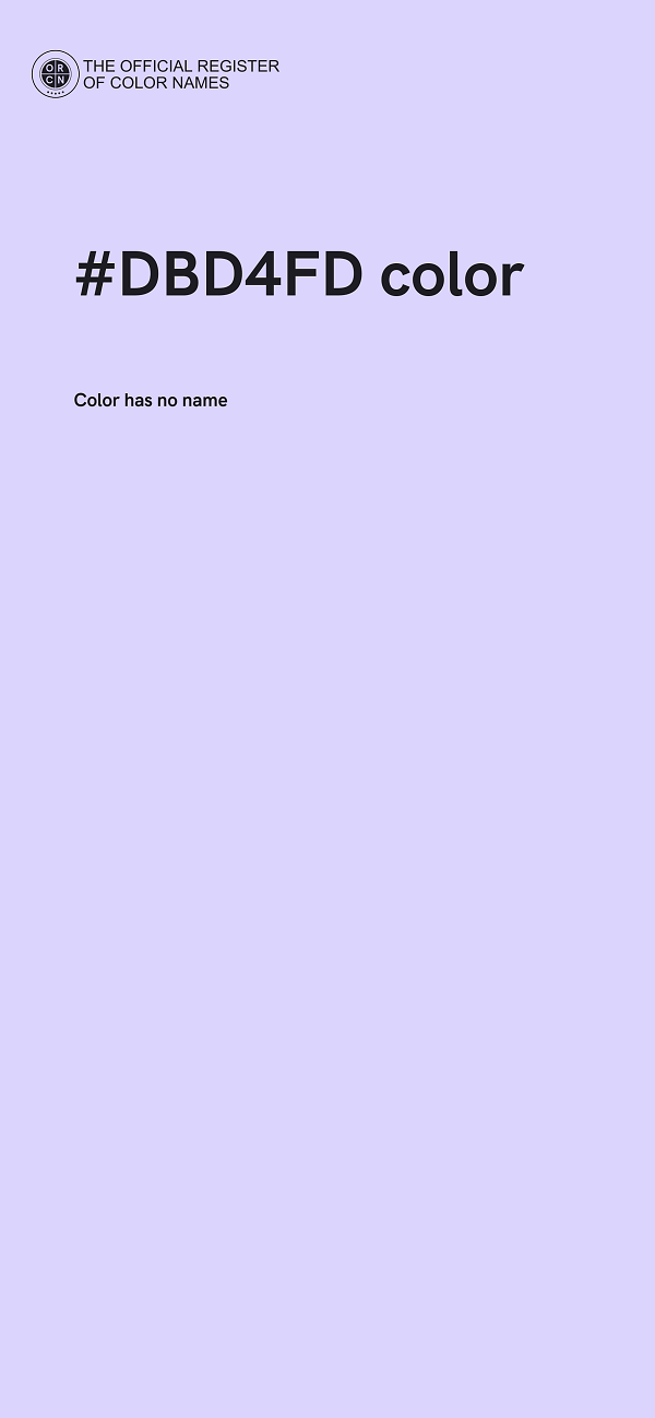 #DBD4FD color image
