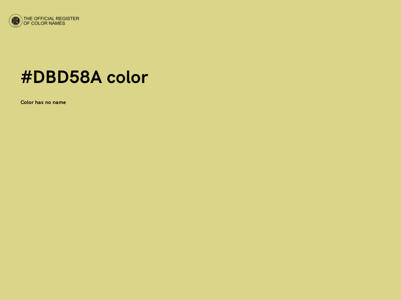 #DBD58A color image