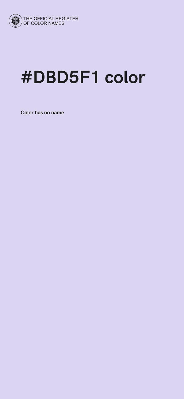 #DBD5F1 color image