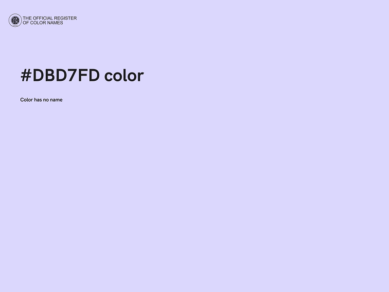 #DBD7FD color image
