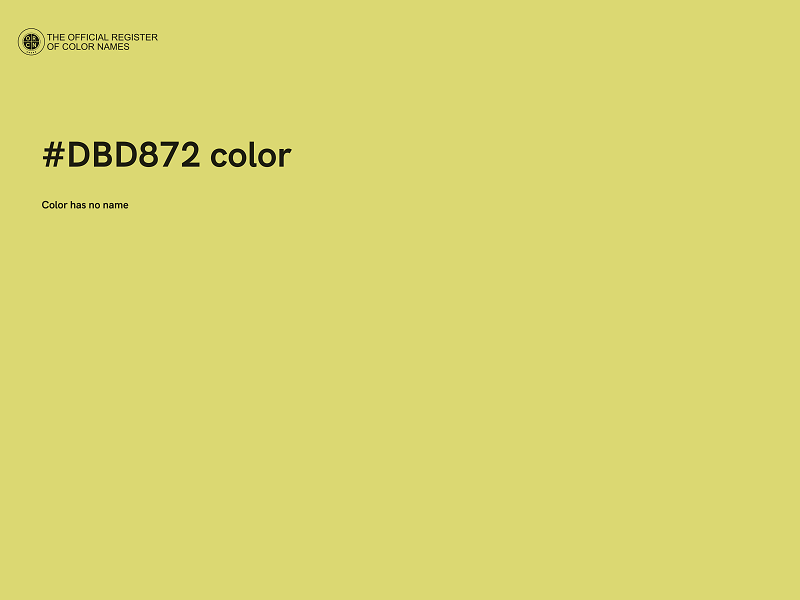 #DBD872 color image