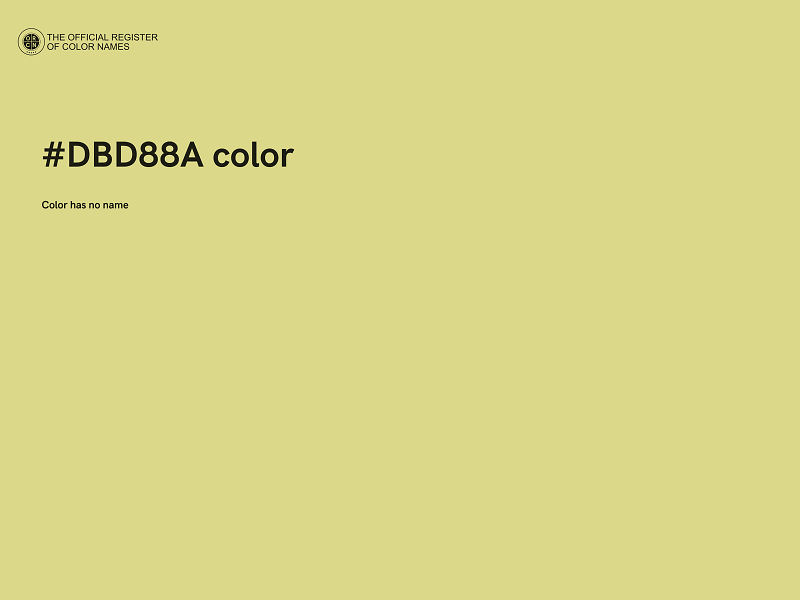 #DBD88A color image