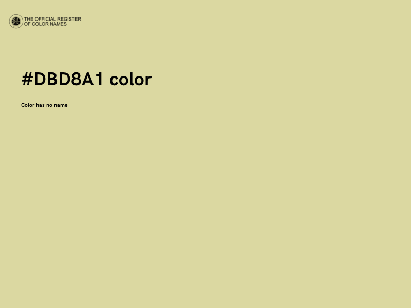 #DBD8A1 color image