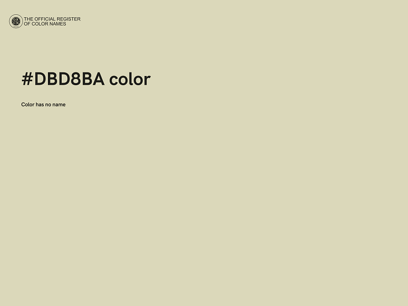 #DBD8BA color image