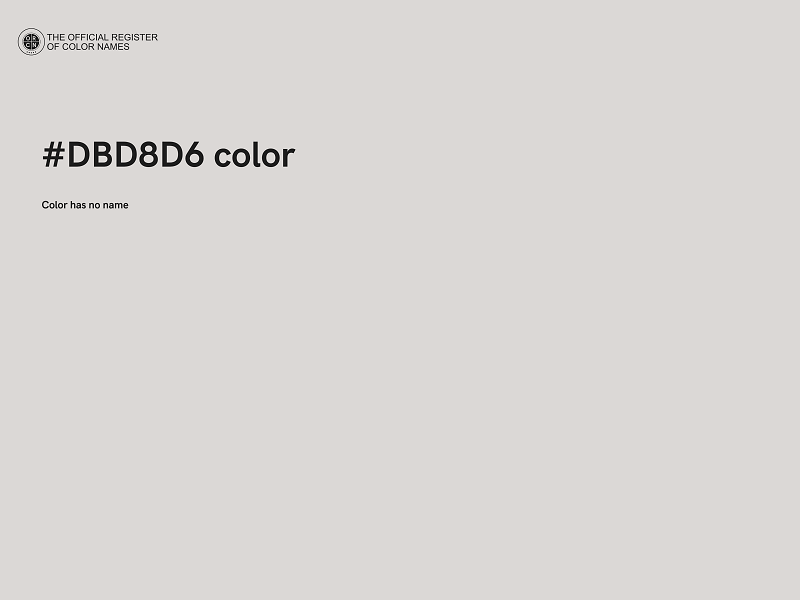 #DBD8D6 color image