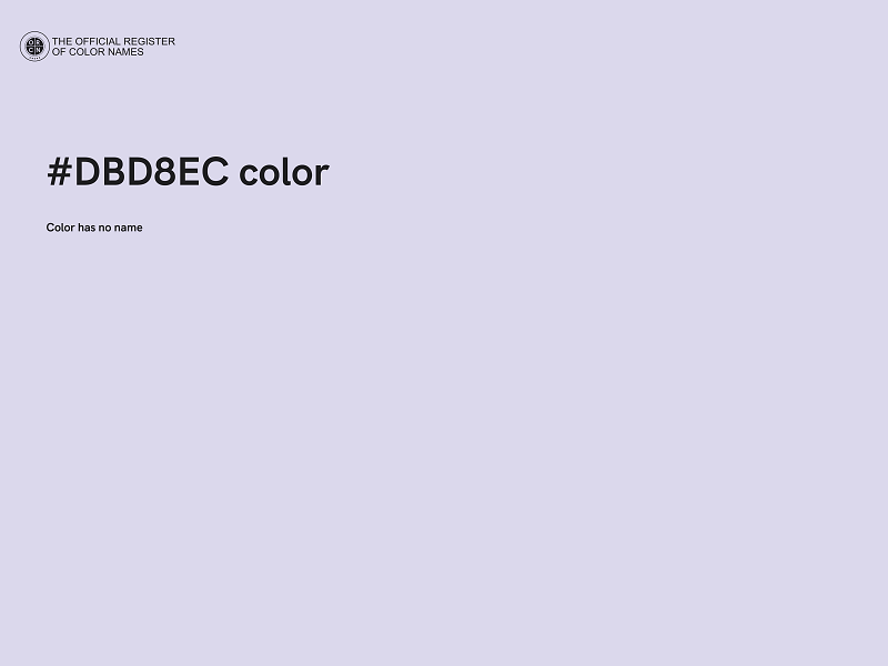 #DBD8EC color image