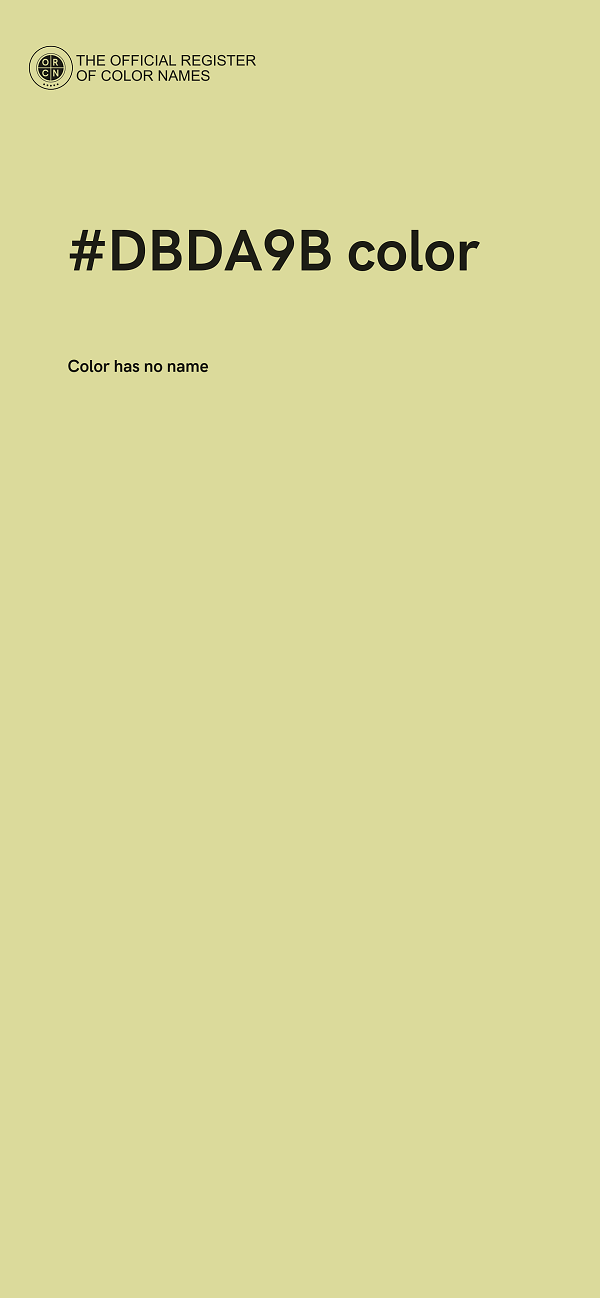 #DBDA9B color image