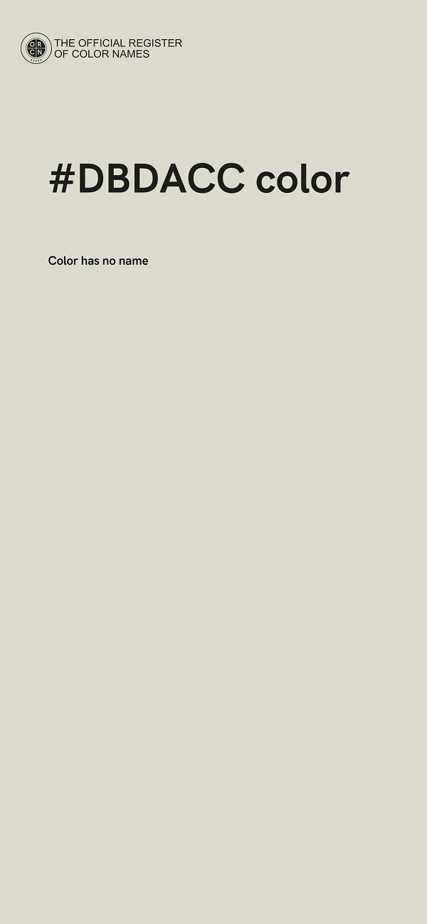 #DBDACC color image