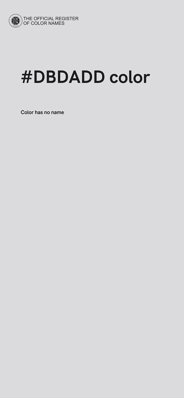 #DBDADD color image