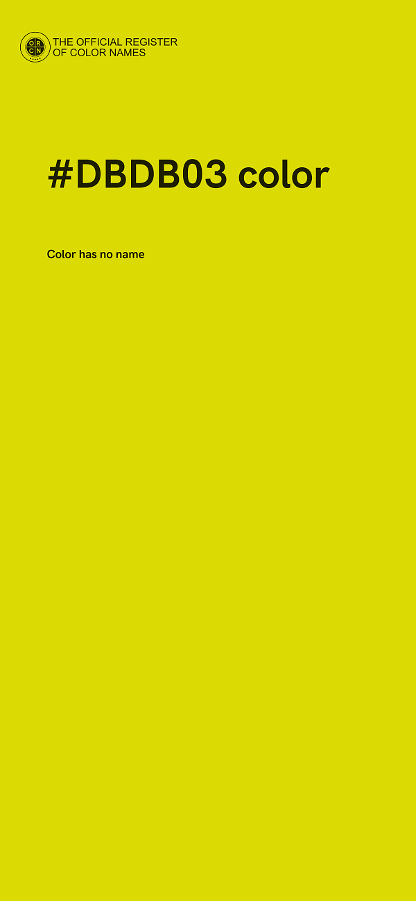 #DBDB03 color image