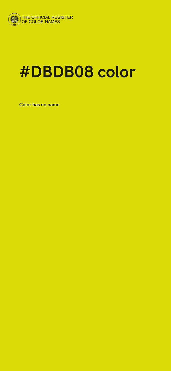 #DBDB08 color image