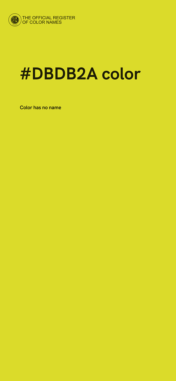 #DBDB2A color image