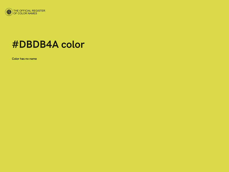 #DBDB4A color image