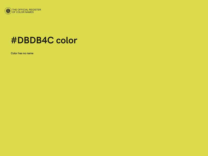 #DBDB4C color image