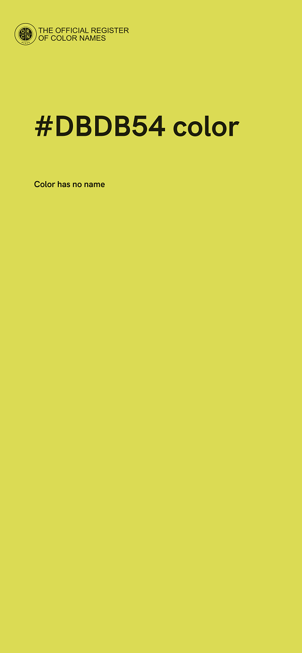 #DBDB54 color image