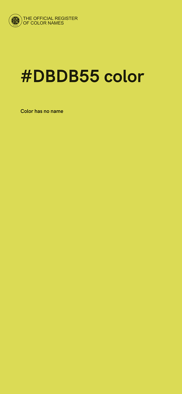 #DBDB55 color image