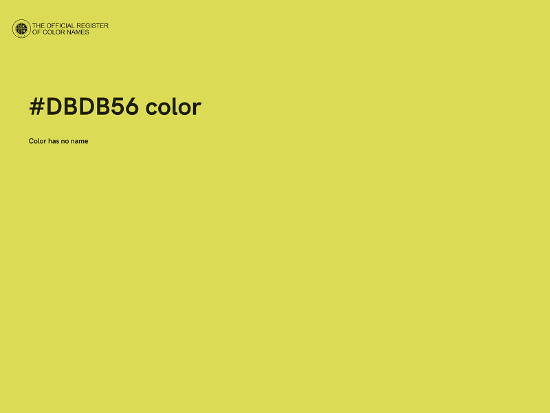 #DBDB56 color image