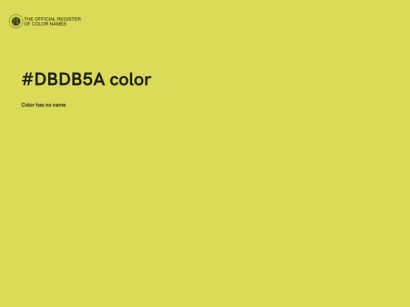 #DBDB5A color image
