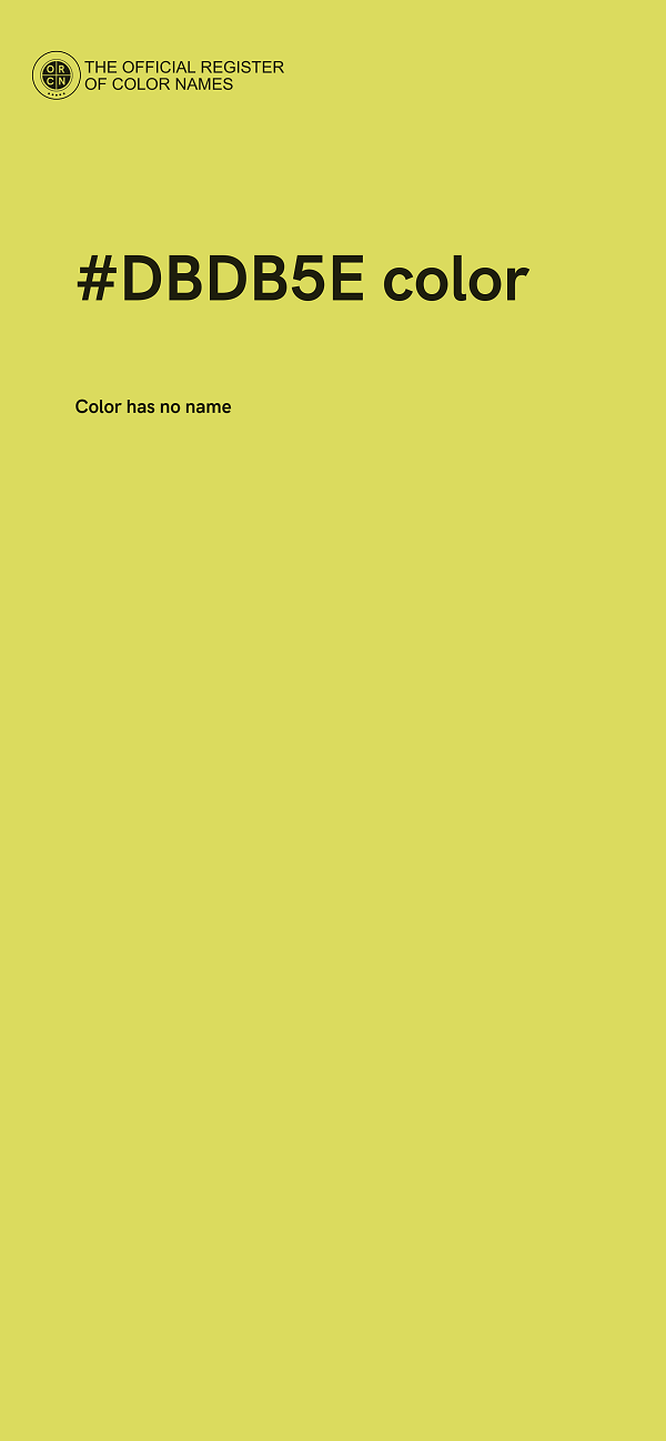 #DBDB5E color image