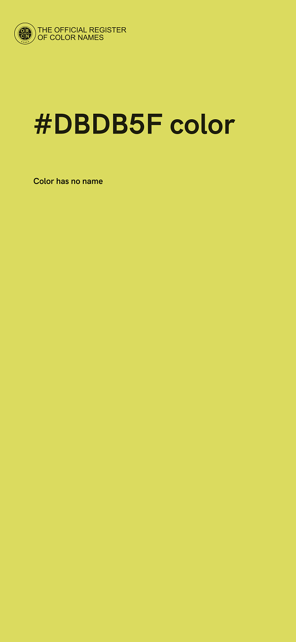 #DBDB5F color image