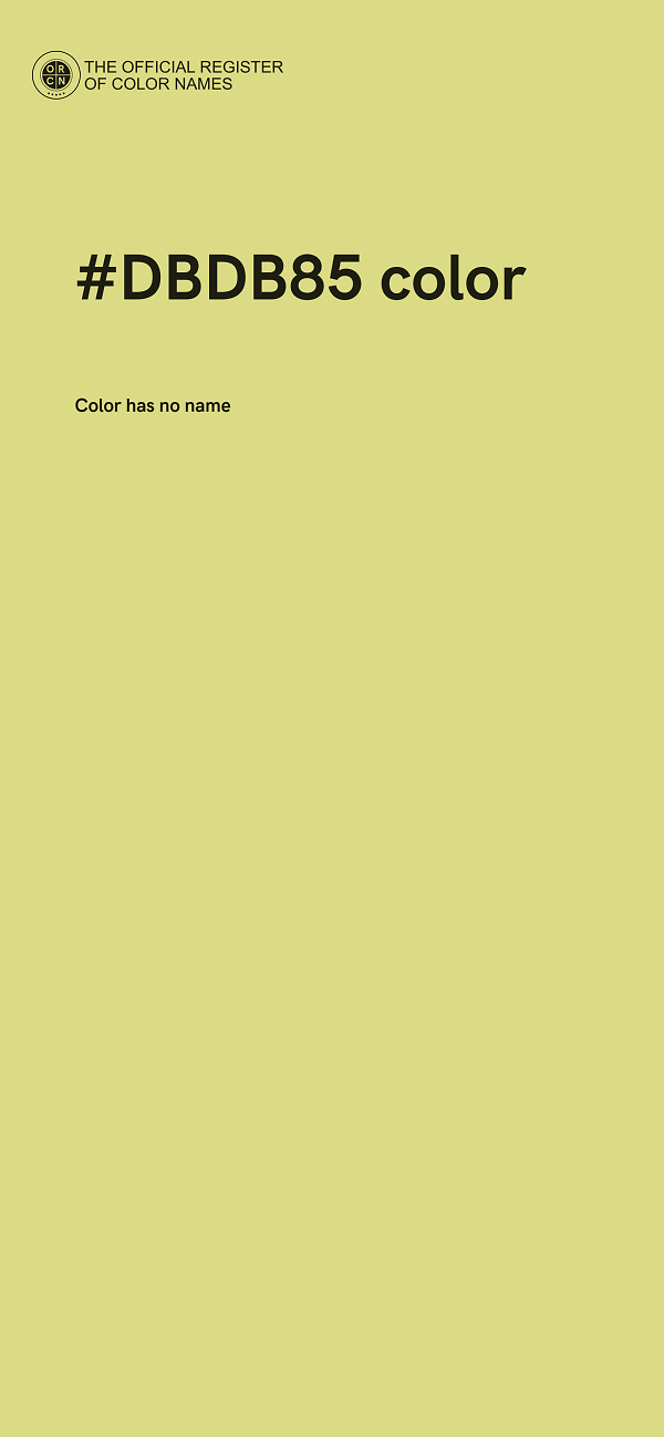 #DBDB85 color image