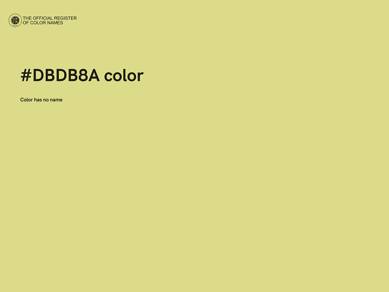 #DBDB8A color image