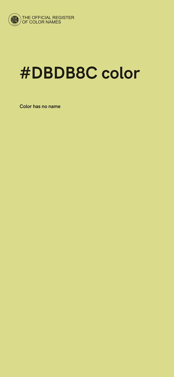 #DBDB8C color image