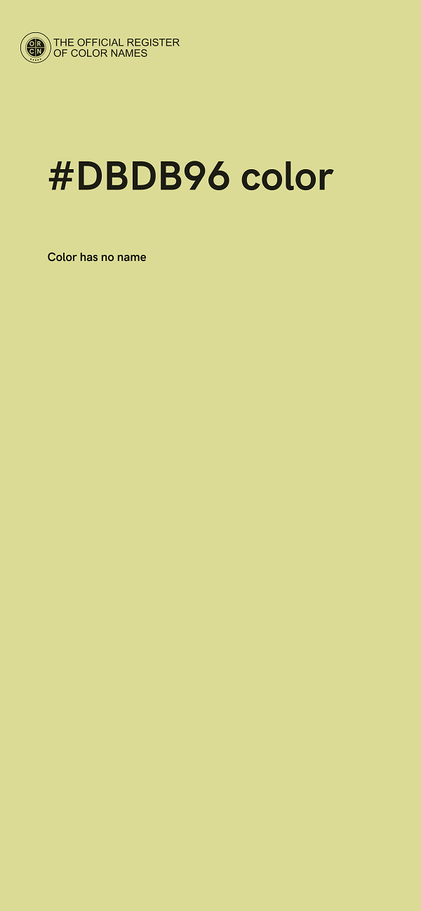 #DBDB96 color image