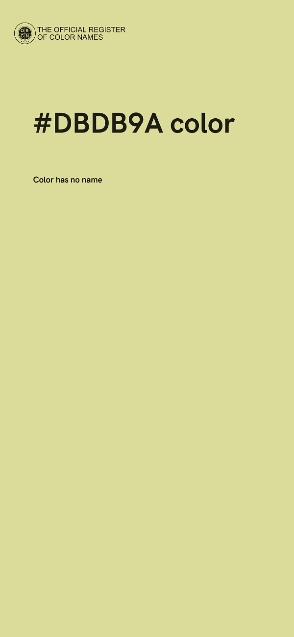 #DBDB9A color image