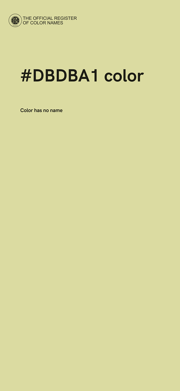 #DBDBA1 color image