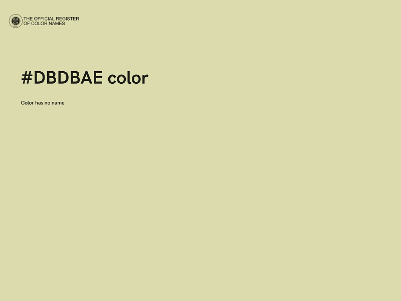 #DBDBAE color image