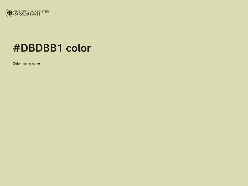 #DBDBB1 color image