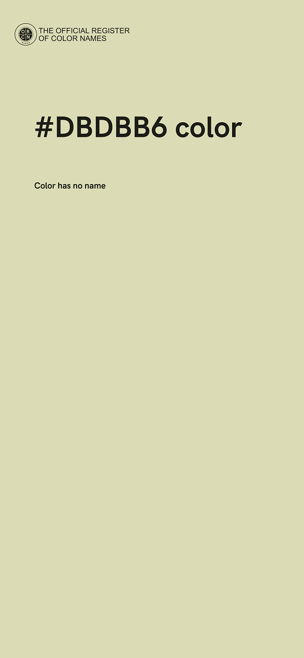 #DBDBB6 color image