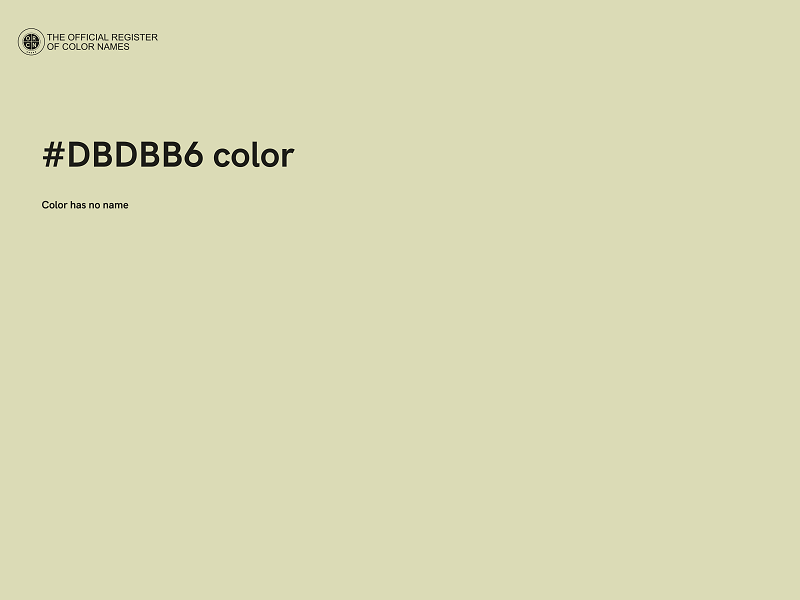 #DBDBB6 color image