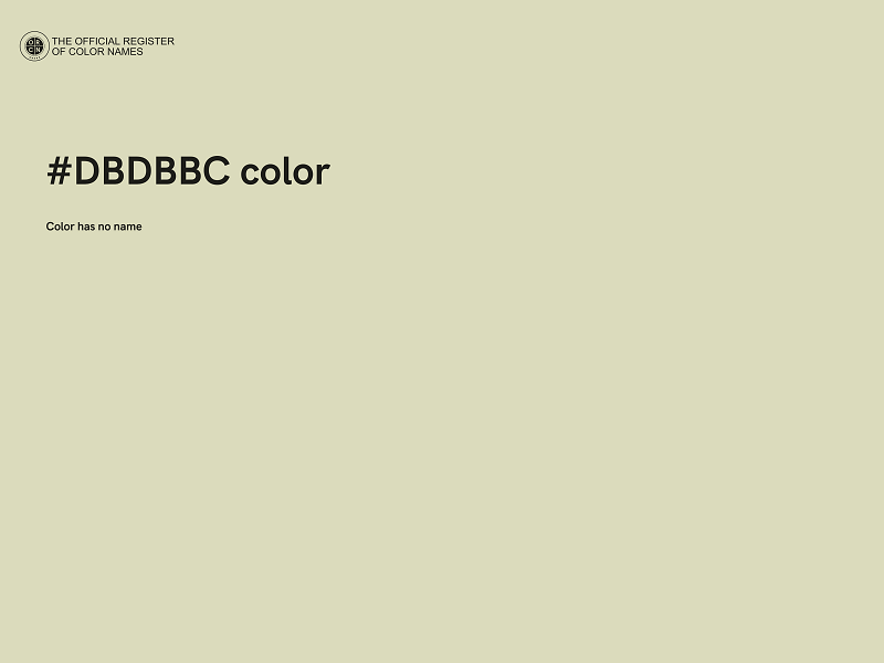 #DBDBBC color image