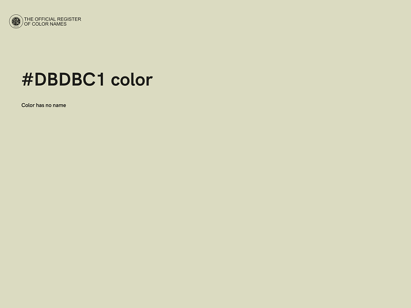 #DBDBC1 color image